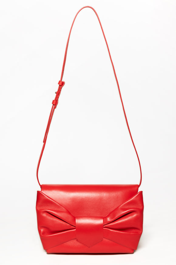 Sac NŒUD cuir rouge - prunegoldschmidt