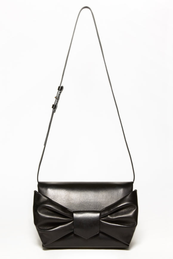 Sac NŒUD cuir noir - prunegoldschmidt
