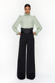 ALIX Asia - Pantalon de smoking noir à noeud - prunegoldschmidt