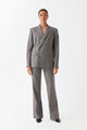 ALEXIS - Blazer en laine Prince de Galles - prunegoldschmidt
