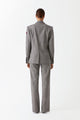 ALEXIS - Blazer en laine Prince de Galles - prunegoldschmidt