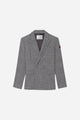 ALEXIS - Blazer en laine Prince de Galles - prunegoldschmidt