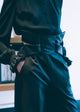ALIX Asia - Pantalon de smoking noir à noeud - prunegoldschmidt