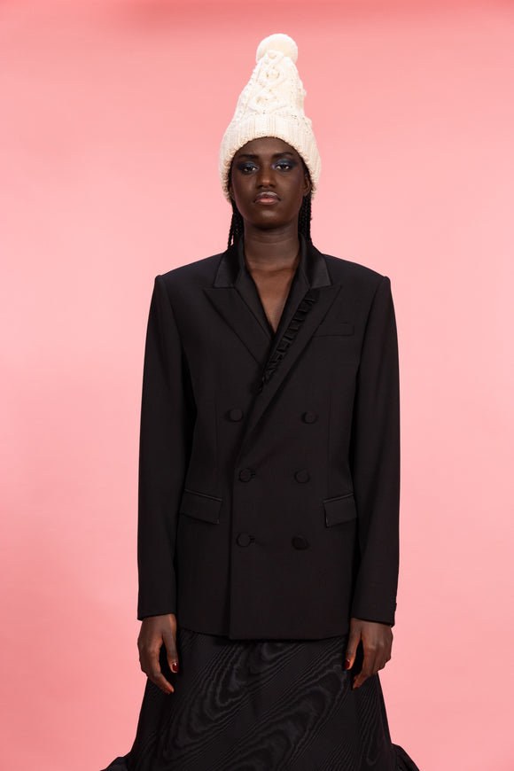 JOSEFINA - Blazer de smoking oversize - prunegoldschmidt