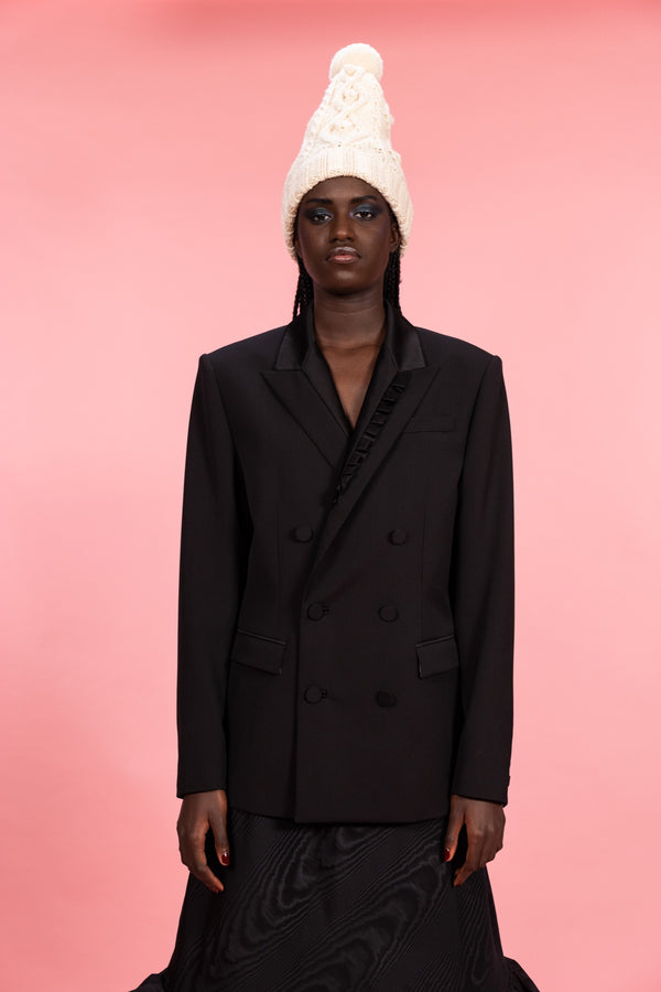 JOSEFINA - Blazer de smoking oversize - prunegoldschmidt