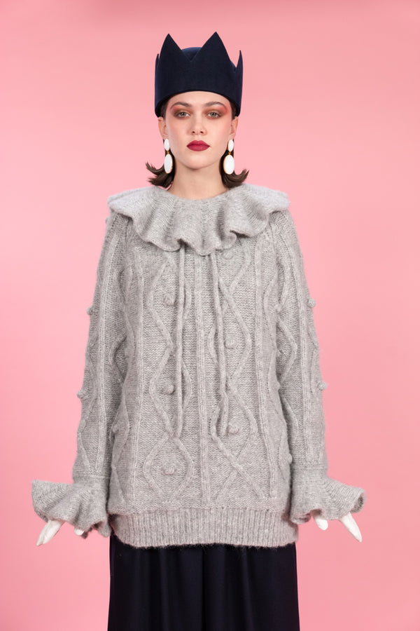 MARIE-ANGE - Pull col clown - prunegoldschmidt