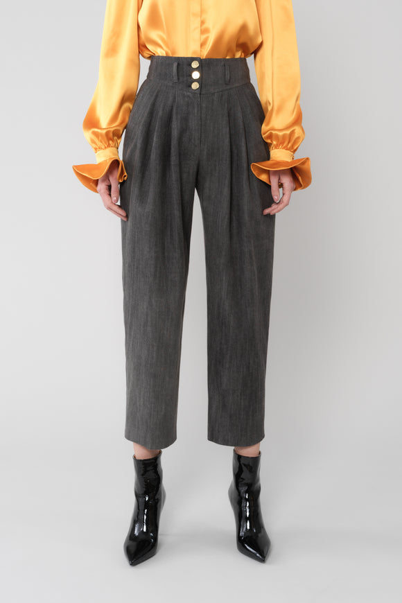 ALLISON - Pantalon carotte - prunegoldschmidt