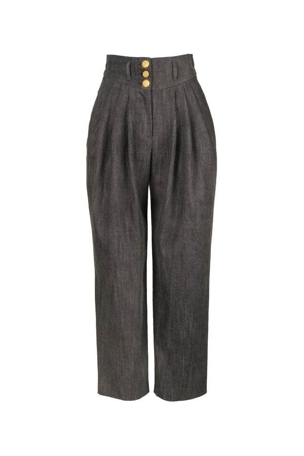 ALLISON - Pantalon carotte - prunegoldschmidt