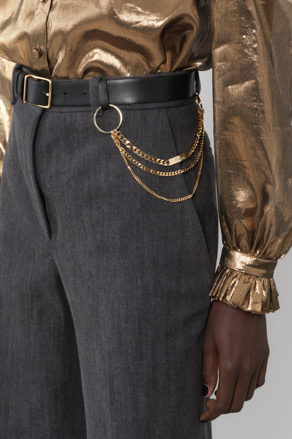 DORINETTA - Pantalon flare - prunegoldschmidt