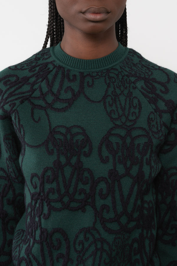 COSETTE - Pull en maille monogrammé - prunegoldschmidt