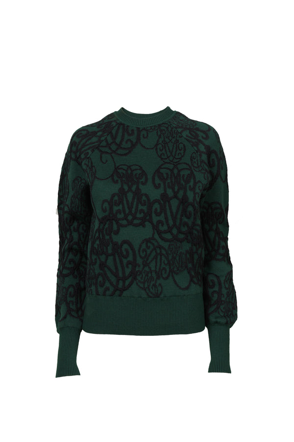 COSETTE - Pull en maille monogrammé - prunegoldschmidt