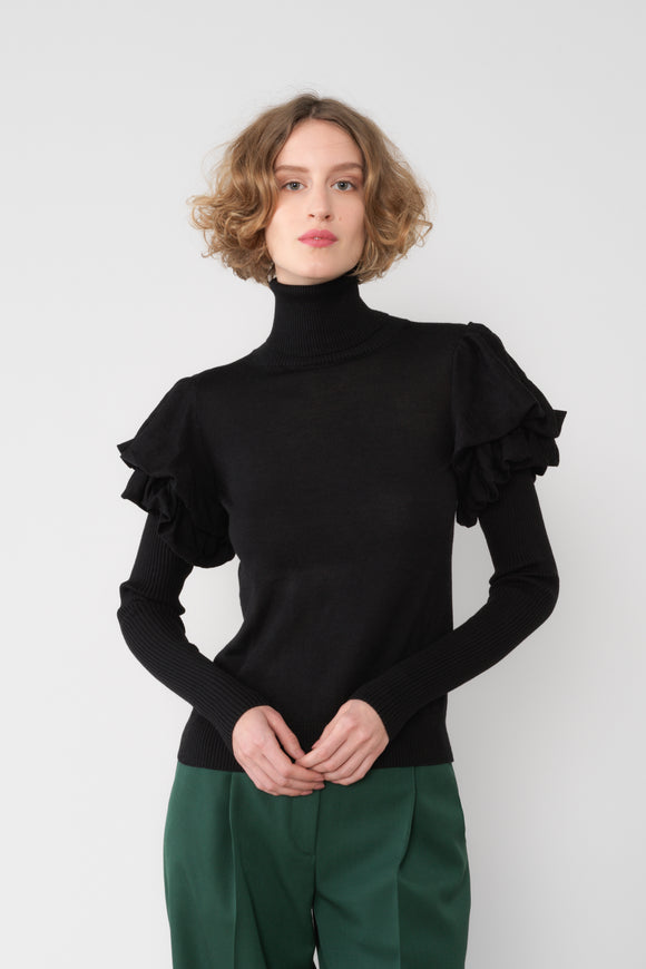ANNE SOPHIE - Pull tricoté monogrammé - prunegoldschmidt