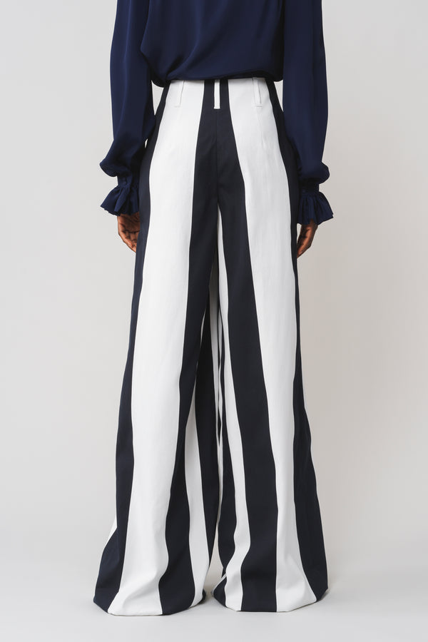 SONIA - Pantalon à plis - prunegoldschmidt