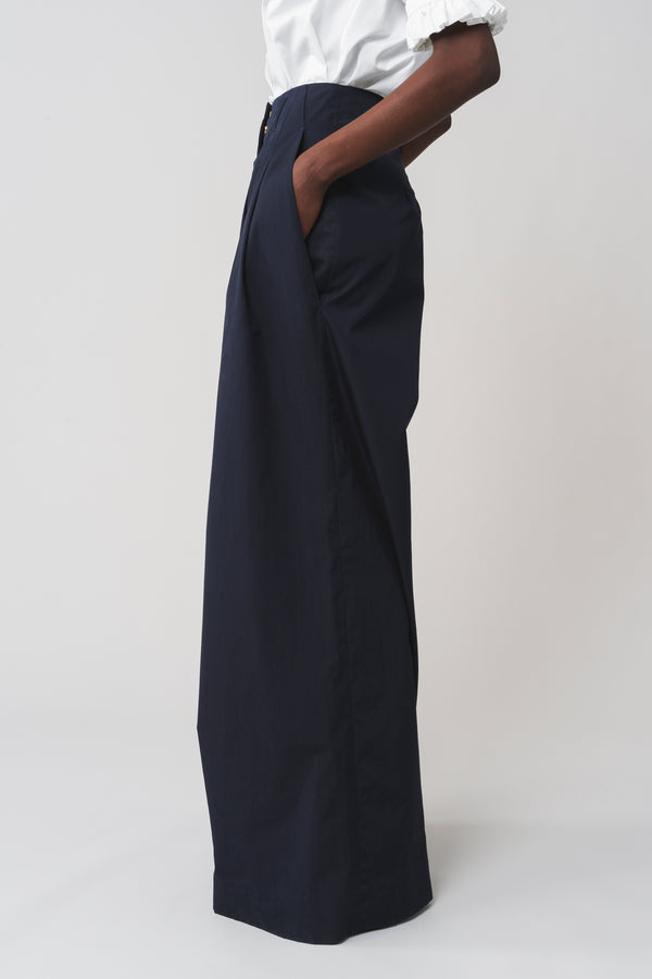 SONIA - Pantalon à plis - prunegoldschmidt