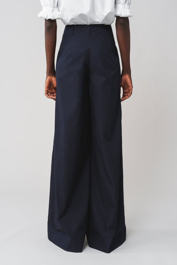 SONIA - Pantalon à plis - prunegoldschmidt