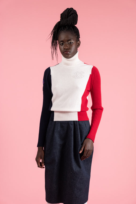 MEREDITH - Pull col amovible - prunegoldschmidt