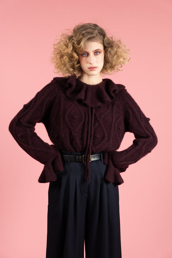MARIE-ANGE - Pull col clown - prunegoldschmidt