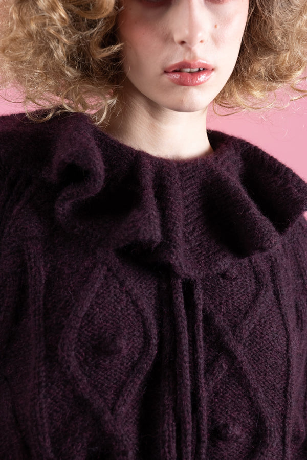 MARIE-ANGE - Pull col clown - prunegoldschmidt